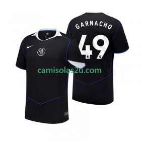 Camisolas de futebol Chelsea Alejandro Garnacho 49 Equipamento 3ª 2025/26 Manga Curta